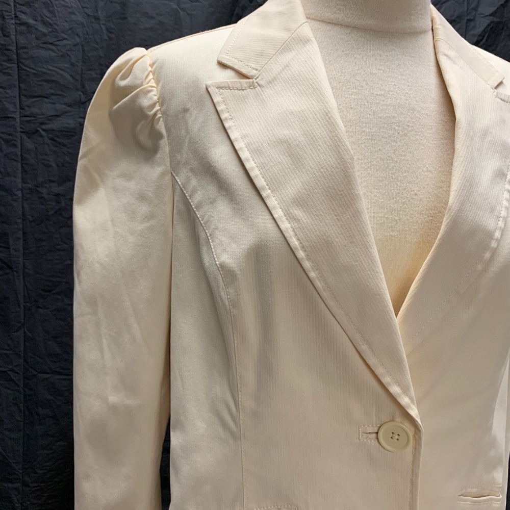 Gap Cotton Fully Lined Single Button Fitted Blazer - image 2